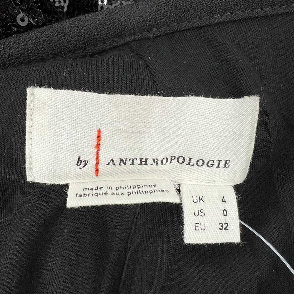 Anthropologie Black Dress Pants with Sequin Detail | Size 4 Regular - Picture 3 of 6